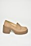 T 996152002   Mink Suede Thick Heeled Women's Shoes - 7