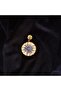 Whispers Flower Rice Tile Stone Steel Chain Necklace - 2