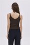 Brown V-Neck Knitwear Tank Top - 5