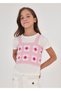 Female Child Summer T-Shirt Knitted Vest 2 Set 6066 - 2