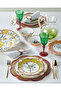 Bamboo Green White Melamine Breakfast Plate 23 cm - 2