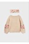 Ael&lula girl embroidery sweater bandana set 5860 - 3