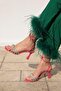Reina Women's Ankle Strap Leather Shoes Fuchsia - 2