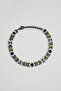 Colorful Hematite Stone 21 cm Steel Men's Bracelet