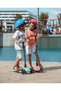 Let's Ride Two Lighted Foldable 3 Wheel Scooter Beige - 8