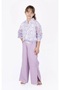 Girl's Lilac Slit Pants 14206