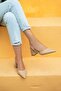 Marcos Women's Leather Heeled Shoes Tan - 2