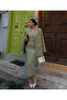 Women's Jacket Vest Skirt Set Khaki - 2
