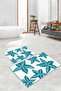 Digital Printed Washable Non-Slip Base Starfish Bath Mat Toilet Set - 3