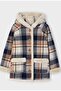 Checkered Coat for Girls - 3