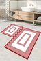 Digital Printed Washable Non-Slip Base Classic Model Bath Mat Toilet Set