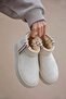 Rosso Women's Furry Thick Sole Suede Ankle Boots Beige - 3