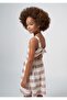 Female Child Striped Suspender Dress 6957