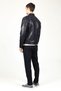 Topgun Jumbo Real Leather Men's Coat Navy Blue - 4