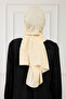 Pure Cotton Shawl Beige - 5