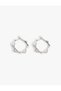 Geometric Steel Hoop Earrings