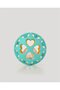 LC Yellow Turquoise Cheerful Ball Rattle