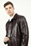 Colorado Men's Real Leather Coat Chestnut - 2