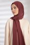 Dried Rose Chiffon Shawl - 3