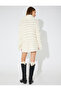 X Zeynep Cushion - Long Sleeve Lightweight Stand Collar Oversize Tassel Pullover Dress - 5
