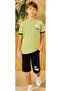 Khaki Boy's Pajama Set Khaki