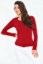 Comfortable and Stylish Long Sleeve Crew Neck Lycra Viscose Combed Body Claret Red - 6