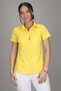Women's Yellow Lycra Short Sleeve Cotton Classic Shirt - 4