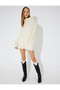X Zeynep Cushion - Long Sleeve Lightweight Stand Collar Oversize Tassel Pullover Dress - 2