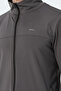 Oprah Men's Zippered Stand Collar Pocketed Dark Gray Tracksuit Set - 4