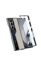 Galaxy Z Fold 6 Case Ultra Slim with Camera Protection Pc + Leather Back Surface Redclick Incept Poligan Cover - 2
