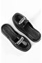 Women's Black Skin Stylish Accessory Slippers - 3