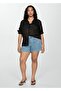 Denim Shorts with Pockets - 7