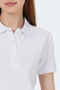 Vera I Women's Polo Neck White T-Shirt - 6