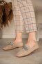Women's Stone Ballerina Ten Suede