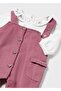 Baby Girl T-Shirt Overalls Pomegranate Flower - 3