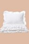 King Size King Size Double Broken White Frilly Cotton Hotel Series Duvet Cover Set - 4