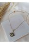 Nazar Boncuk Steel Necklace Eye - Gold Color - 5