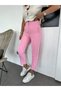High Waist Pink Filet Pants - 2
