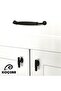 Kardelen Black Button Handle Luxury Country Kitchen Furniture Cabinet Drawer Handle - 4