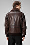 Copilot Jumbo Brown Men's Coat - Genuine Leather - 3
