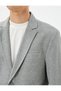 Blazer Jacket Slim Fit Buttoned Double Pocket Detailed - 5