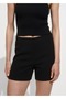 Mid-Rise Straight Cut Shorts