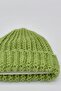Women's Hand Knitted Winter Wool Beanie Green - 2