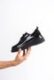 KB X3 Black Patent Leather Black Sole Lace Up Casual Men's Shoes - 3