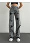 Y2K Recycled Baggy Pocket Star Jeans - 5