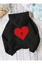 Dear Couple Combination Key to Text Printed Color Hooded Sweatshirt Set of 2 Black - 2