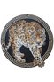 Animal Collection Tiger Woven Base Washable Carpet with Border Detail on Dark Background Animal24 - 6