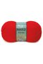 5 Pieces Mink Premium Acrylic Hand Knitting Yarn Wool Color No:207 Flame Red - 2