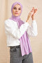 Combed Cotton Lilac Shawl