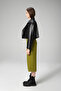 Wm038A Genuine Leather Women's Coat Black - 3